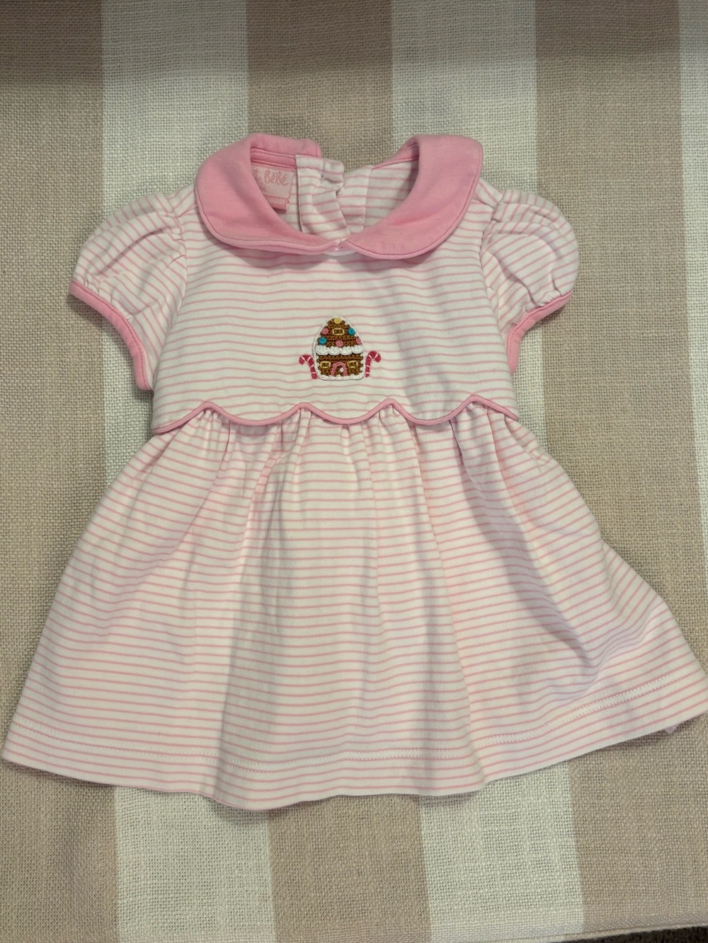 Petit Bebe Gingerbread Holiday Dress